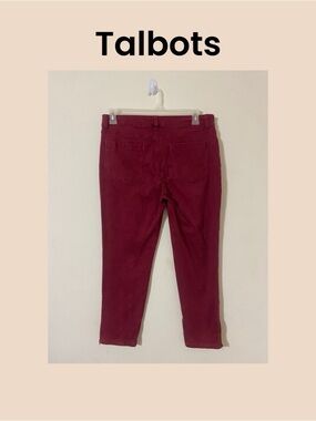 Talbots Heritage Slim Ankle Zip Jeans Size 12